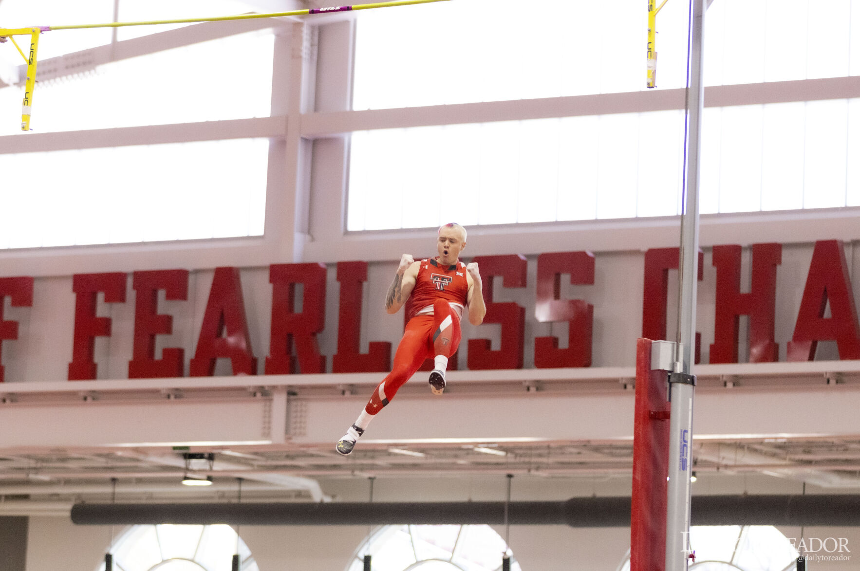 Bradford celebrates jump
